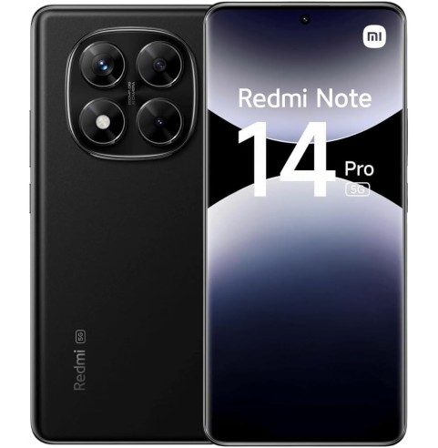 Xiaomi Redmi Note 14 Pro 5G - Smartphone de 8+256GB, Pantalla de 6.67" AMOLED FHD+ 120Hz, MediaTek Dimensity 7300-Ultra, cámara