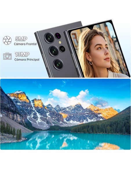 OUKITEL C61 Pro Teléfonos Inteligentes - 24GB+256GB/1TB Telefonos Moviles Libres Android 15, 6.88" Pantalla HD+ 90Hz Smartphone,