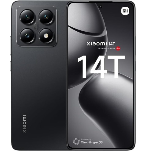 Xiaomi 14T – Smartphone de 12+256GB, Lentes Leica Summilux, MediaTek Dimensity 8300 Ultra, Pantalla AMOLED de 6,67'' 144Hz,