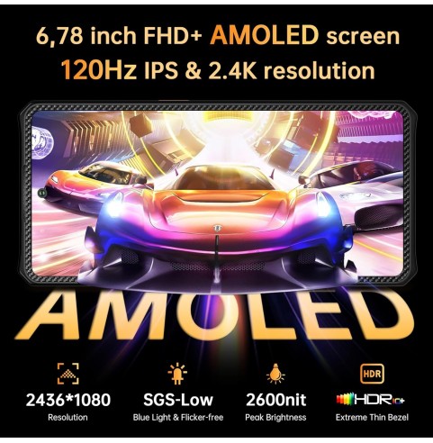 IIIF150 Air 2 Ultra 5G-Telefono Movil Resistente 2024, 32GB+512GB/2TB Android 13 Moviles, 108MP Móvil Antigolpes, 6.78" AMOLED