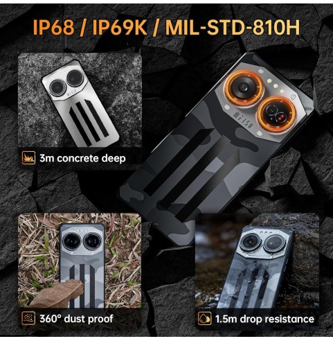 IIIF150 Air 2 Ultra 5G-Telefono Movil Resistente 2024, 32GB+512GB/2TB Android 13 Moviles, 108MP Móvil Antigolpes, 6.78" AMOLED