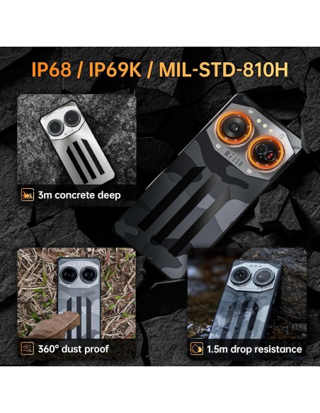 IIIF150 Air 2 Ultra 5G-Telefono Movil Resistente 2024, 32GB+512GB/2TB Android 13 Moviles, 108MP Móvil Antigolpes, 6.78" AMOLED