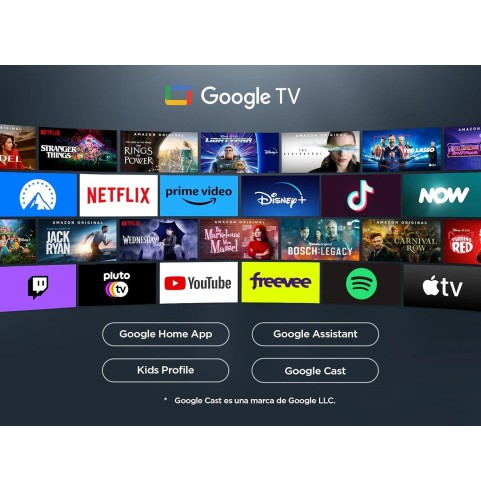TCL 75V6C 75” Direct LED Smart TV, 4K HDR, Powered by Google TV (Dolby Audio, Motion Clarity, Compatible with Google Assistant &