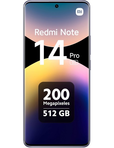 Xiaomi Redmi Note 14 Pro 5G - Smartphone de 12+512GB, Pantalla de 6.67" AMOLED FHD+ 120Hz, MediaTek Dimensity 7300-Ultra, cámara