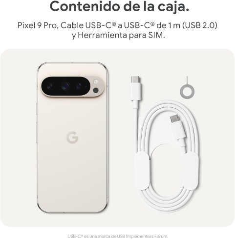 Google Pixel 9 Pro - Smartphone Android Desbloqueado con Gemini, Sistema de cámara Trasera Triple, batería con una autonomía de