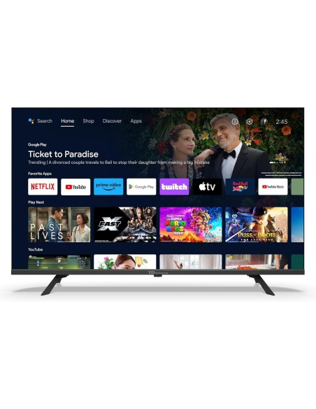 TD Systems - Smart TV 40 Pulgadas Full HD HDR sin Marcos, Android 11, Google Assistant, Control por Voz, televisión TDT 2025.
