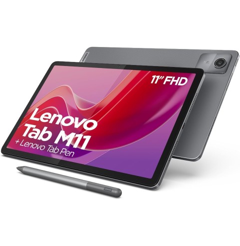 Lenovo Tab M11 - Tablet de 11" (MediaTek Helio G88, 8GB RAM, 128GB Ampliables hasta 1 TB, 4 Altavoces, WiFi, Bluetooth, Android