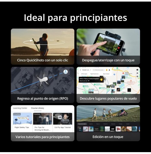 DJI Mini 4K, dron con cámara 4K UHD para adultos, menos de 249g, estabilización en 3 ejes, transmisión de vídeo a 10 km, regreso