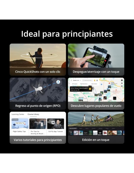 DJI Mini 4K, dron con cámara 4K UHD para adultos, menos de 249g, estabilización en 3 ejes, transmisión de vídeo a 10 km, regreso