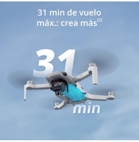 DJI Mini 4K, dron con cámara 4K UHD para adultos, menos de 249g, estabilización en 3 ejes, transmisión de vídeo a 10 km, regreso