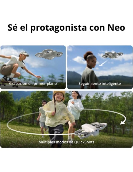 DJI Neo, dron mini con cámara 4K UHD para adultos, 135 g dron que vuela siguiéndote, despega desde la mano, seguimiento de
