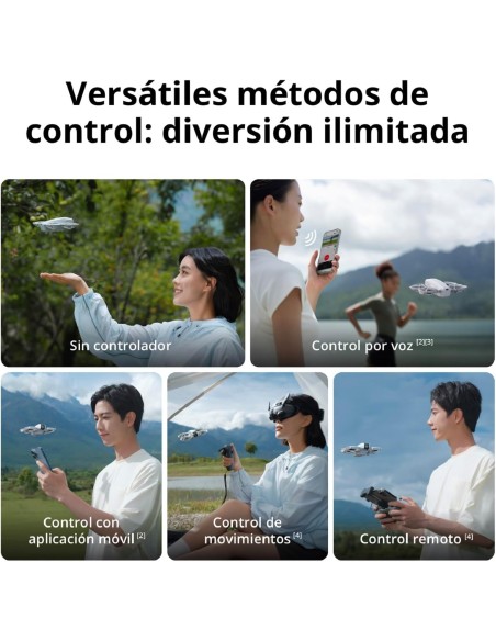 DJI Neo, dron mini con cámara 4K UHD para adultos, 135 g dron que vuela siguiéndote, despega desde la mano, seguimiento de
