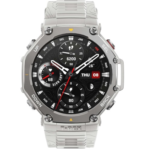 Amazfit T-Rex 3 Outdoor Smartwatch 48mm Pantalla AMOLED, Mapas & Navegación Offline, 6 Sistemas de Satélite GPS Doble Banda, 27