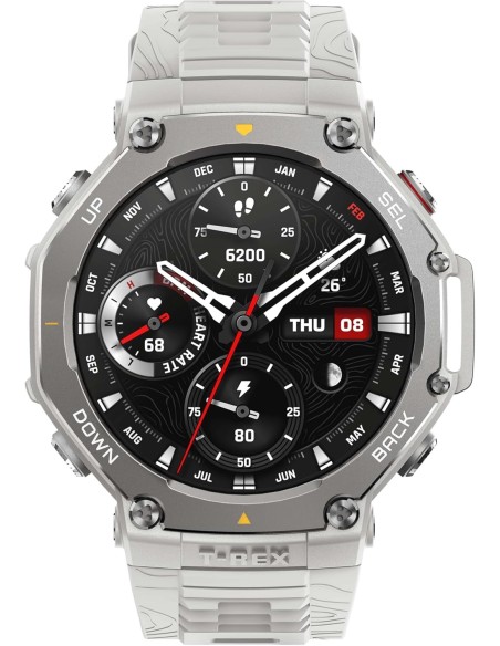 Amazfit T-Rex 3 Outdoor Smartwatch 48mm Pantalla AMOLED, Mapas & Navegación Offline, 6 Sistemas de Satélite GPS Doble Banda, 27