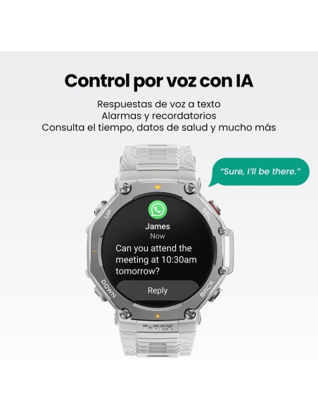 Amazfit T-Rex 3 Outdoor Smartwatch 48mm Pantalla AMOLED, Mapas & Navegación Offline, 6 Sistemas de Satélite GPS Doble Banda, 27