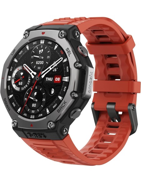 Amazfit T-Rex 3 Outdoor Smartwatch 48mm Pantalla AMOLED, Mapas & Navegación Offline, 6 Sistemas de Satélite GPS Doble Banda, 27