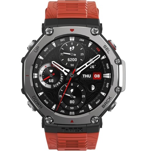 Amazfit T-Rex 3 Outdoor Smartwatch 48mm Pantalla AMOLED, Mapas & Navegación Offline, 6 Sistemas de Satélite GPS Doble Banda, 27