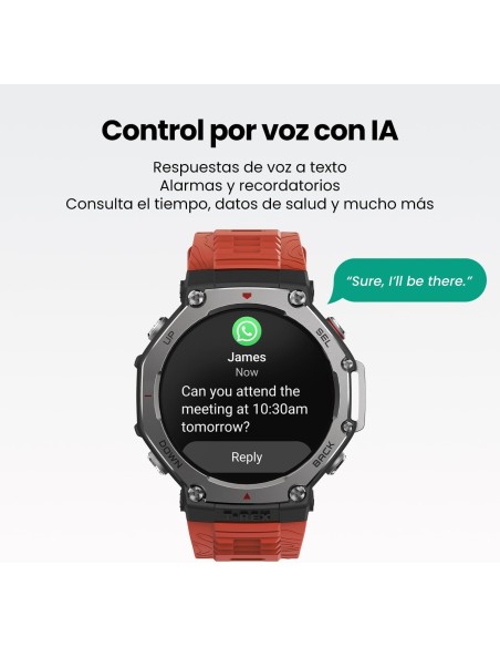 Amazfit T-Rex 3 Outdoor Smartwatch 48mm Pantalla AMOLED, Mapas & Navegación Offline, 6 Sistemas de Satélite GPS Doble Banda, 27