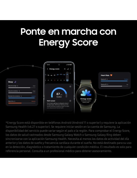 Samsung Galaxy Watch7 Bluetooth + Correa - Smartwatch 40mm, Control de Salud, Seguimiento Deportivo, Beige (Versión Española)