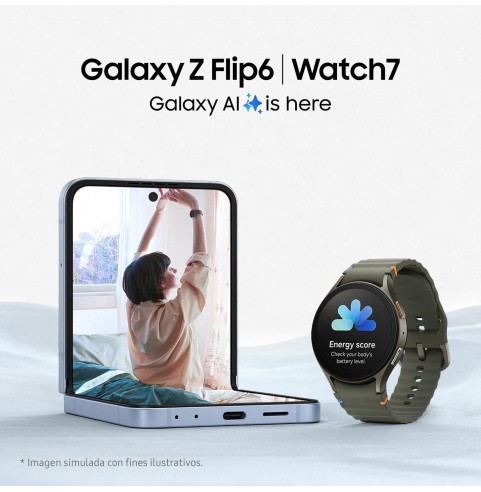 Samsung Galaxy Watch7 Bluetooth + Correa - Smartwatch 40mm, Control de Salud, Seguimiento Deportivo, Beige (Versión Española)