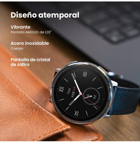 AMAZFIT Active 2 Reloj Inteligente Hombre y Mujer, Pago NFC, AI,GPS & Mapas Gratis, Batería de 10 Días, Smartwatch con 160+