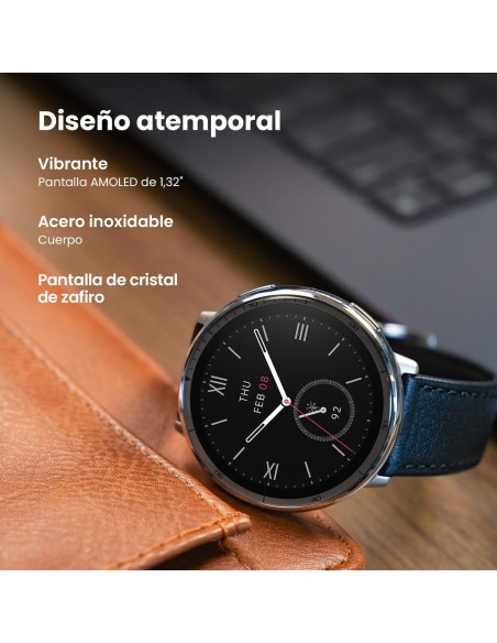 AMAZFIT Active 2 Reloj Inteligente Hombre y Mujer, Pago NFC, AI,GPS & Mapas Gratis, Batería de 10 Días, Smartwatch con 160+