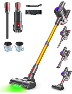 VACTechPro V15 Aspiradora sin Cable,35kPa Aspirador de Mano,6 en 1 Inalámbrica con 35minutos de autonomía y batería