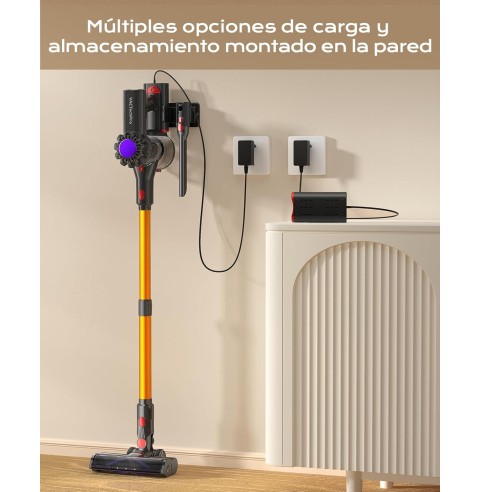 VACTechPro V15 Aspiradora sin Cable,35kPa Aspirador de Mano,6 en 1 Inalámbrica con 35minutos de autonomía y batería