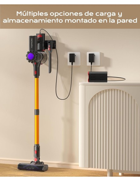 VACTechPro V15 Aspiradora sin Cable,35kPa Aspirador de Mano,6 en 1 Inalámbrica con 35minutos de autonomía y batería