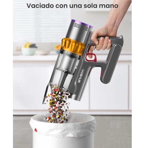 WHOY 45Kpa/550W/65Mins Aspiradora sin Cable 1, 3 Velocidades, Morado