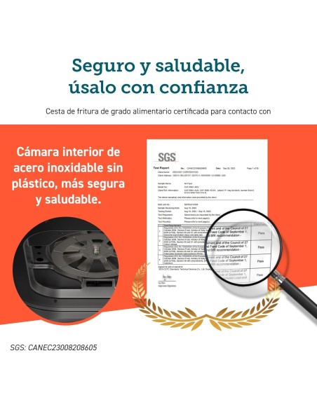 Cosori Freidora de Aire Grande con Doble Cesta 8,5L Air Fryer, Alta Pontencia y Velocidad, Max 8-10 Personas, 10 Funciones,