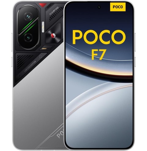 Xiaomi POCO F7 - Smartphone de 12+256GB, Cámara Sony de 50 MP con OIS, Pantalla AMOLED de 6,83'' 1.5K a 120Hz, Snapdragon 8s Gen