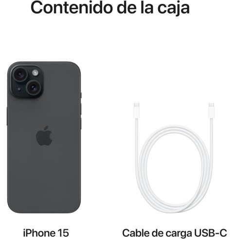 Apple iPhone 15 (128 GB) - Negro