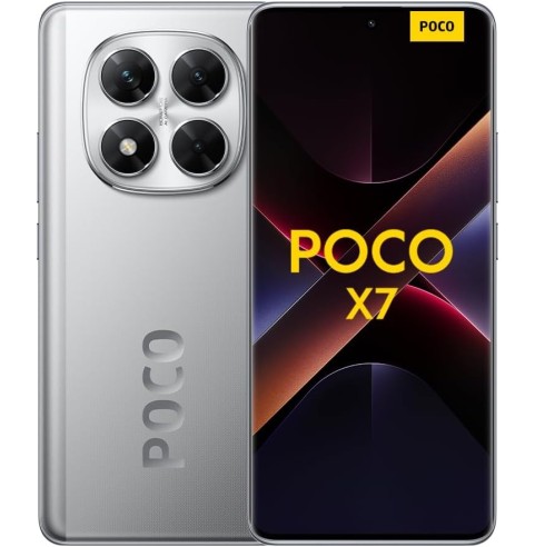 Xiaomi POCO X7 - Smartphone de 12+512GB, Pantalla CrystalRes 1.5K AMOLED Curva, MediaTek Dimensity 7300-Ultra, Cámara Principal
