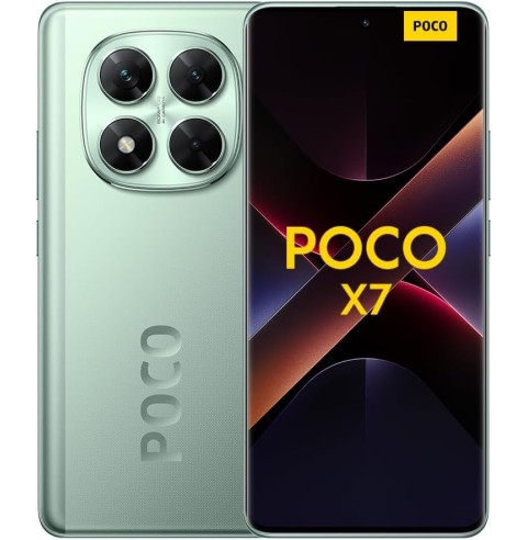 Xiaomi POCO X7 - Smartphone de 12+512GB, Pantalla CrystalRes 1.5K AMOLED Curva, MediaTek Dimensity 7300-Ultra, Cámara Principal