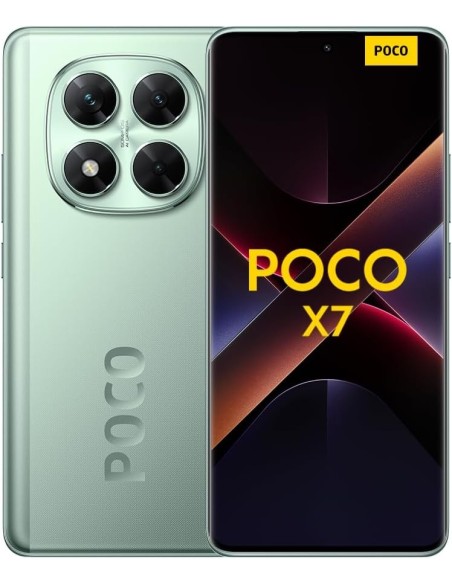Xiaomi POCO X7 - Smartphone de 12+512GB, Pantalla CrystalRes 1.5K AMOLED Curva, MediaTek Dimensity 7300-Ultra, Cámara Principal