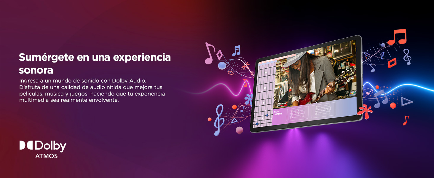 Lenovo Tablet Tab M11 Imagen experiencia sonora