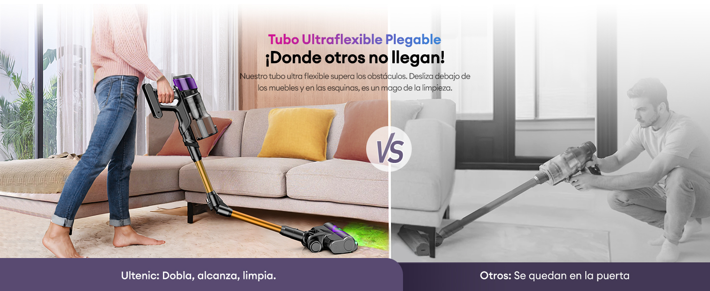 aspiradora con tubo flexible