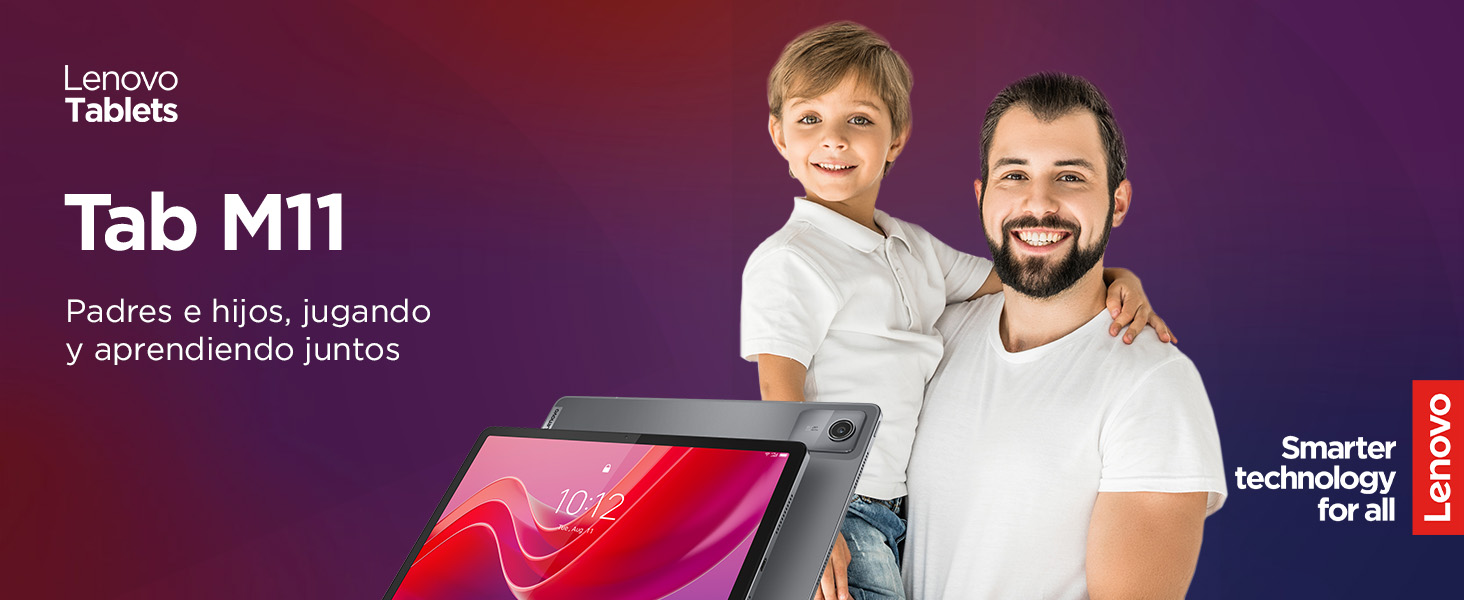 Lenovo Tablet Tab M11 Imagen familia con tablet